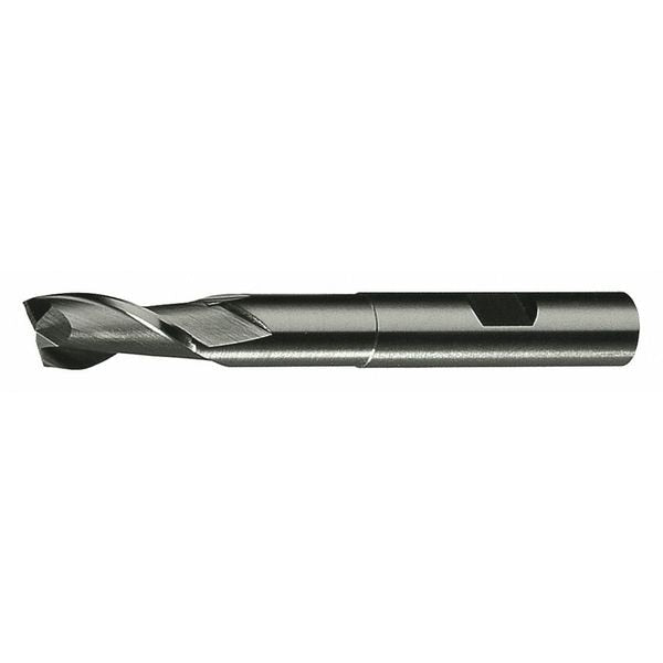 2-Flute HSS Extended Neck Square Single End Mill Cleveland HGN-2 Bright 1-1/4x1-1/4x3x7-1/4