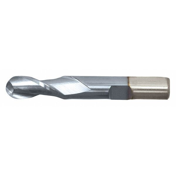 2-Flute HSS Ball Nose Single End Mill Cleveland HG-2B-TC TiCN 1/2x1/2x1x3-1/4