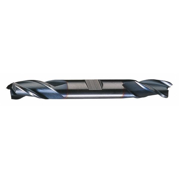 3-Flute HSS Center Cutting Square Double End Mill Cleveland HD-3-TC TiCN 5/32x3/8x7/16x3-1/8
