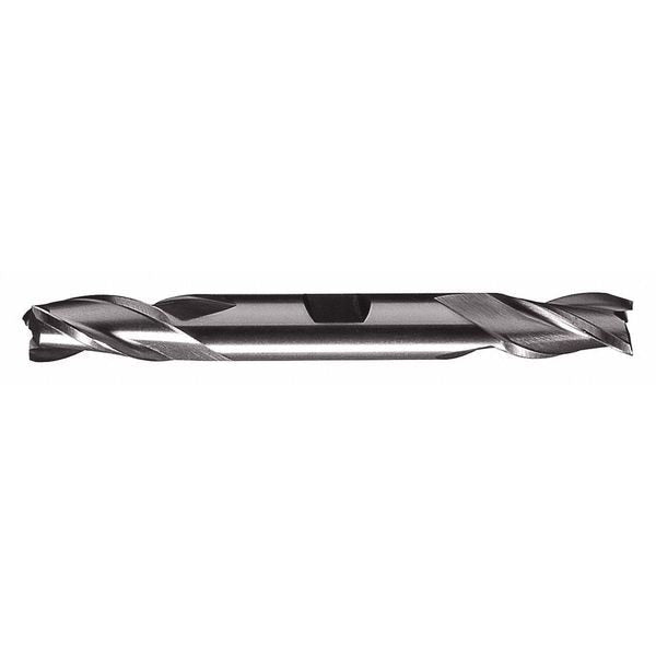3-Flute HSS Center Cutting Square Double End Mill Cleveland HD-3 Bright 7/16x1/2x1x4-1/8