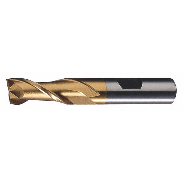 2-Flute PM+â¢ HSS-E Square CC Single Finishing End Mill Cleveland PM-2-TN TiN 7/16x1/2x1x2-11/16