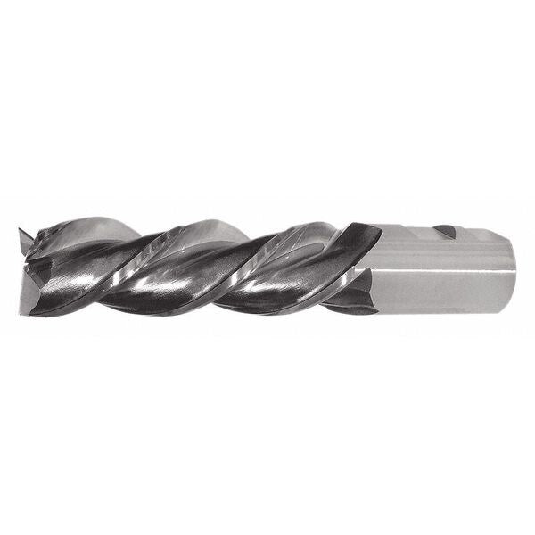 3-Flute PM+â¢ HSS-E Square LH CC Single High-Helix End Mill CTD PM-539L Bright 1x1x2x4-1/2