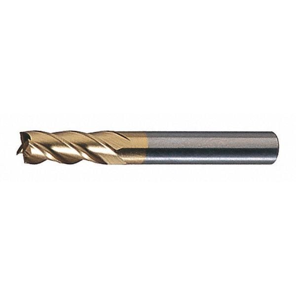 4-Flute HSS Miniatute CenterCutting Sqaure Single End Mill CTD HMG-4 Bright 1/16