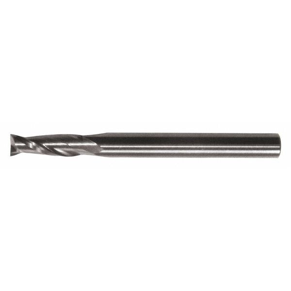 2-Flute Cabide Square Mini Single EndEnd Mill Cleveland CMCE-2 Bright 0.014x1/8 x0.042x1-1/2