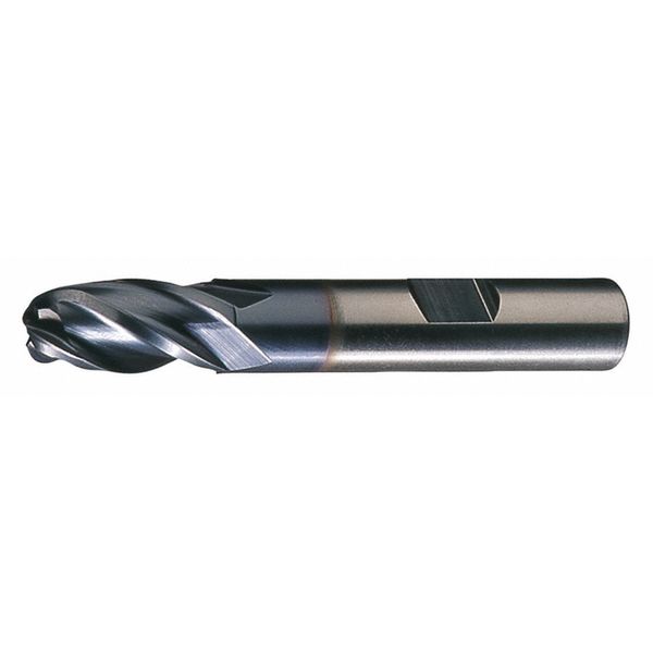 4-Flute HSS Ball Nose Single End MIll Cleveland HG-4B-TC TiCN 1-1/2x1-1/4x4x6-1/2