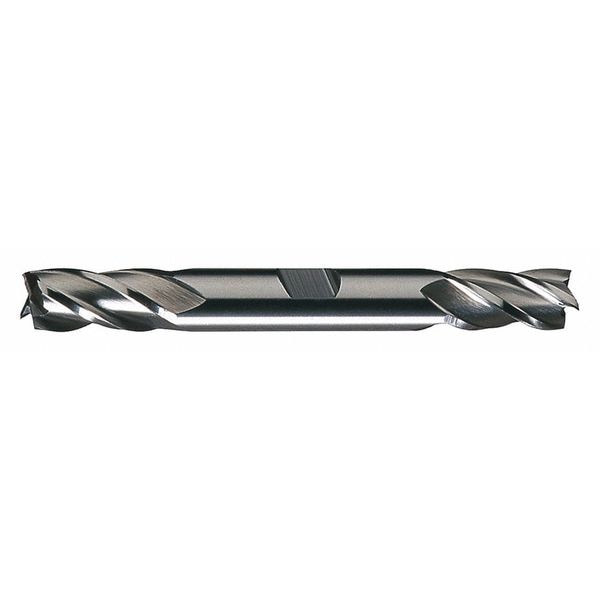 4-Flute HSS Center Cutting Square Double End Mill Cleveland HD-4C Bright 7/32