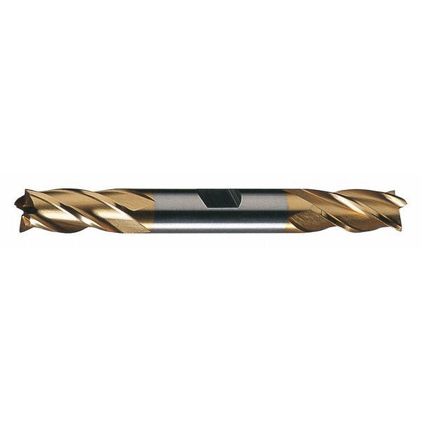 4-Flute HSS Center Cutting Square Double End MIll Cleveland HD-4C-TN TiN 11/16x3/4x1-5/8x5-5/8
