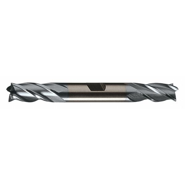 4-Flute HSS Center Cutting Square Double End MIll Cleveland HD-4C-TC TiCN 9/64x3/8x7/16x3-1/8