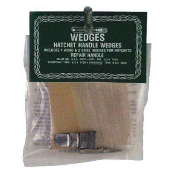Wedges Wood/Steel, 4 Sizes, 6 Each, PK24