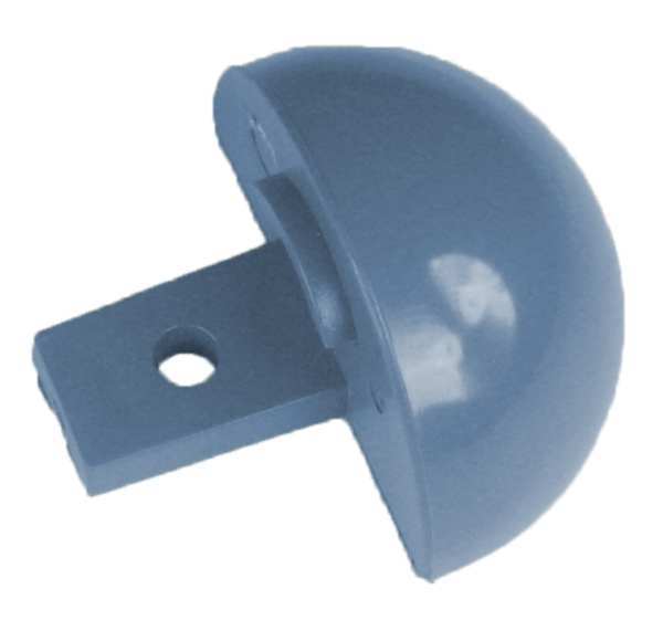 End Cap, Windsor Blue, 2 x 1-1/16In