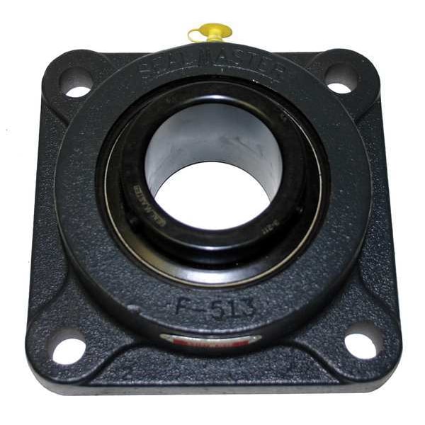 Flange Bearing, 4-Bolt, Ball, 1-3/16