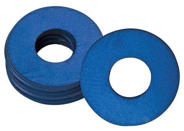 Grease Fitting Washer, 1/8 In., Blue, PK25