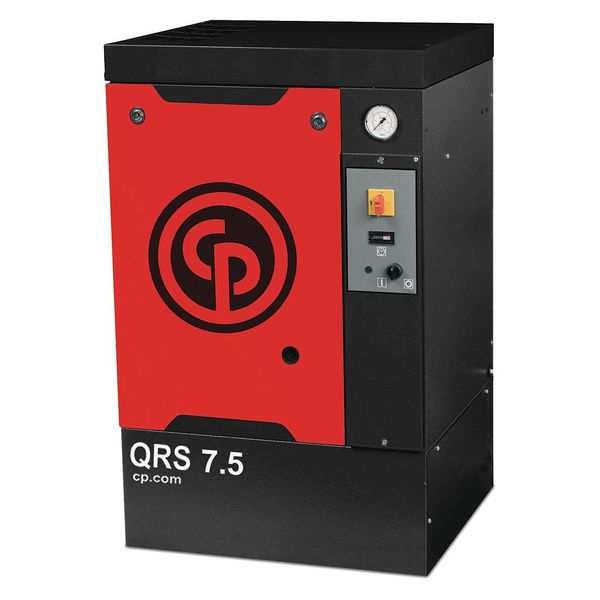 Rotary Screw Air Comp, 7.5 HP, Base Mnt, Phase - Electrical: 1