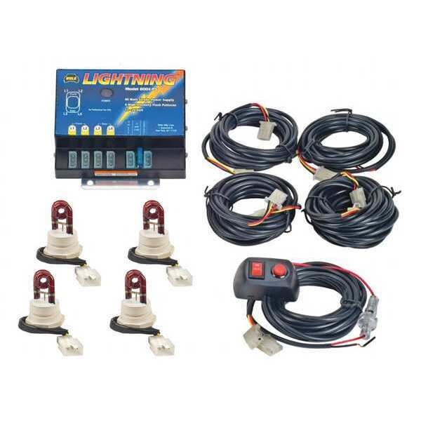 Strobe Kit, Red, Wolo-Lightning