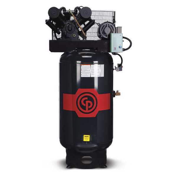 Piston Compressor, 7.5 HP, 80 gal. V, 460V