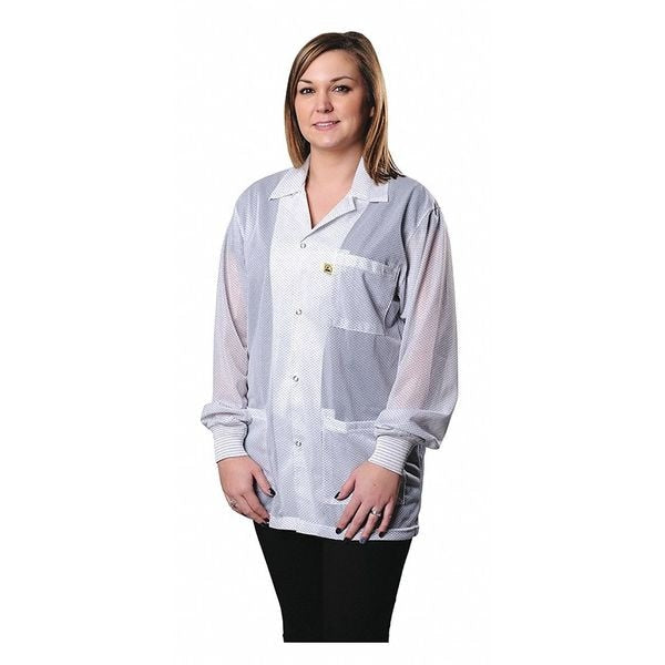 Jacket Smock, Cuffs, White, S