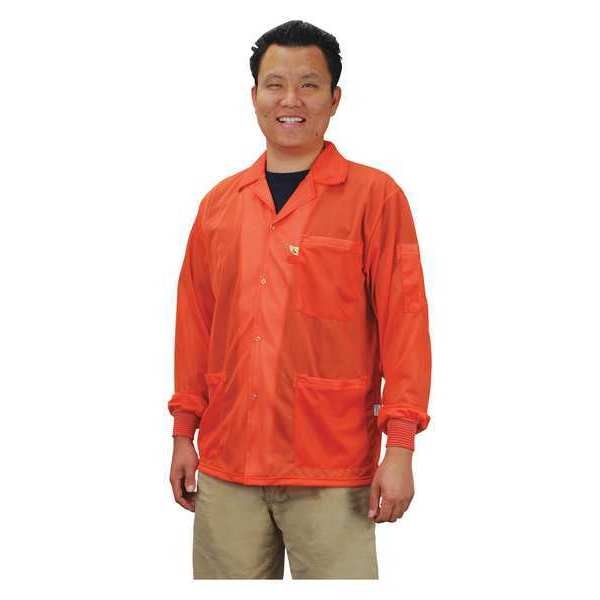 Jacket Smock, Cuffs, Orange, 2XL