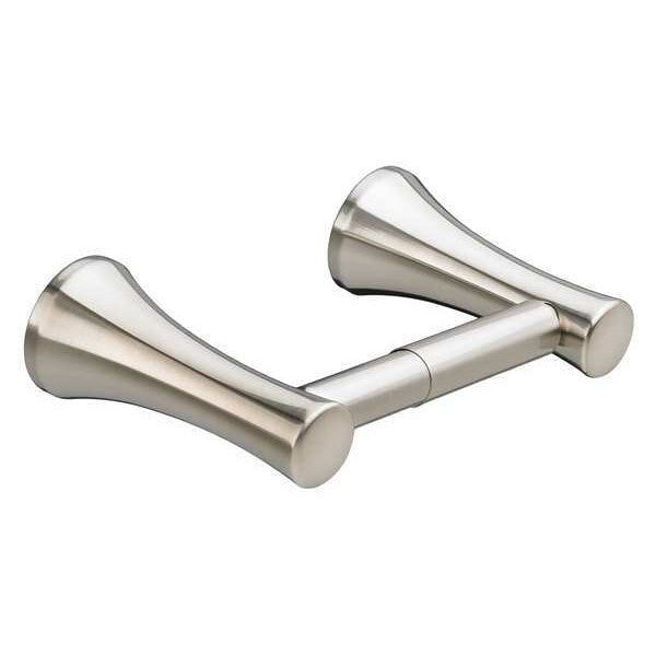 Toilet Paper Holder, 2in.H., Satin Nickel