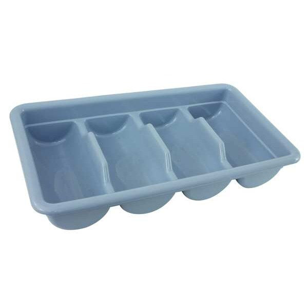 Flatware Box, Gray, 4 Compartments