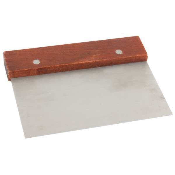 Dough Scraper, Steel/Wood, 6-1/2 In