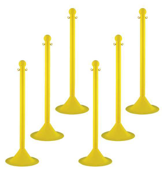 Light Duty Stanchion, 41 In. H, PK6
