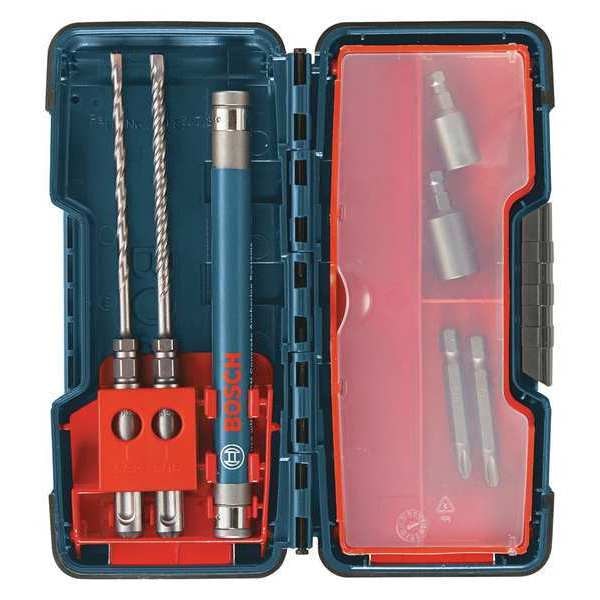 2-Cutter Hammer Drill Bit Set 5/32