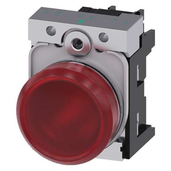 Pilot Light Complete, Round Shape, Red