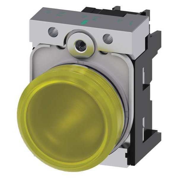 Pilot Light Complete, Round Shape, Yellow