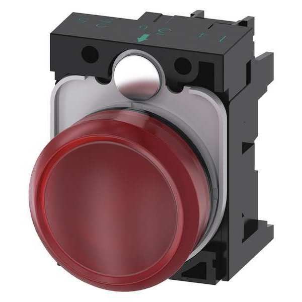 Pilot Light Complete, Round Shape, Red