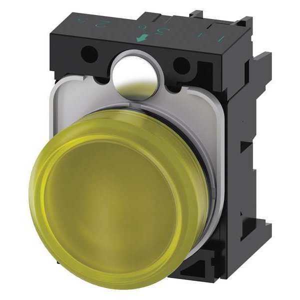 Pilot Light Complete, Round Shape, Yellow