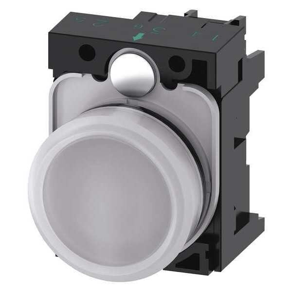 Pilot Light Complete, Round Shape, White