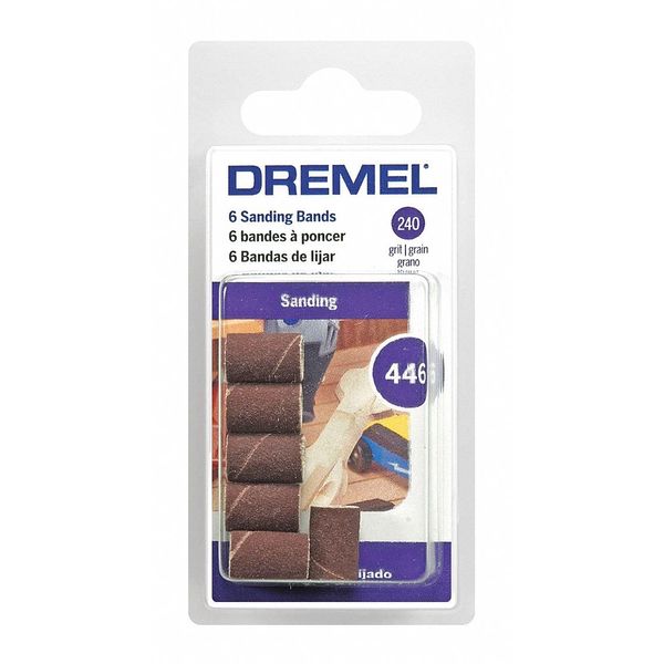 1/4In 240 Grit Sanding Bands, PK6