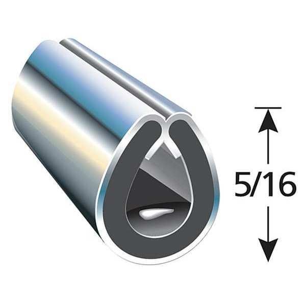 Black Vinyl Edge Guard 100 ft. L, 7/16