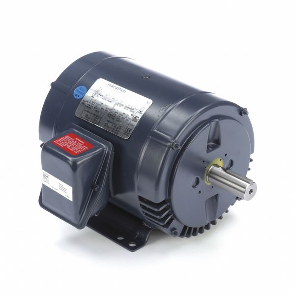 3-Phase General Purpose Motor, 5 HP, 182T Frame, 230/460V AC Voltage, 3,495 Nameplate RPM