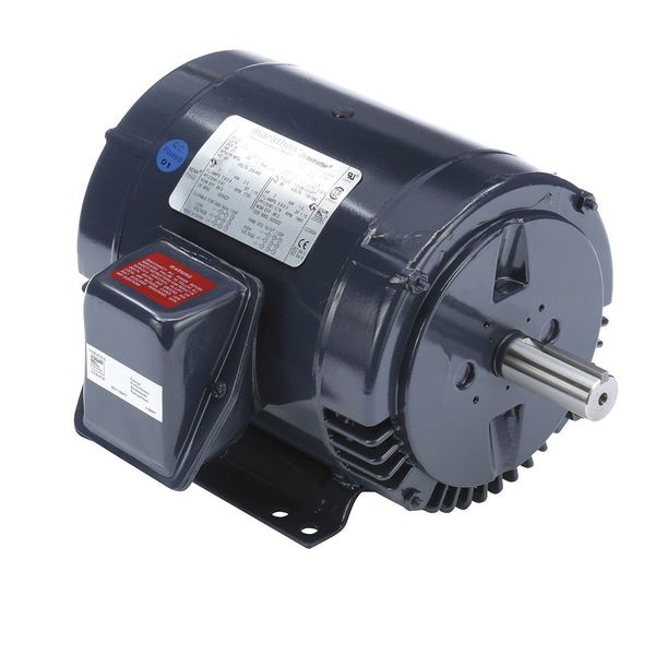 3-Phase General Purpose Motor, 3 HP, 182T Frame, 230/460V AC Voltage, 1,750 Nameplate RPM