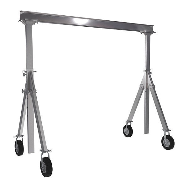 Alum Gantry Crane, Pneumatic Caster, 8x10