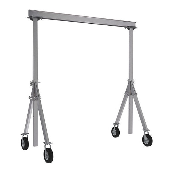 Alum Gantry Crane, Pneumatic Caster, 8x12