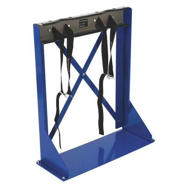 Blue/Gray Cylinder Bracket Stand 350 lb Capacity 2 Cylinders