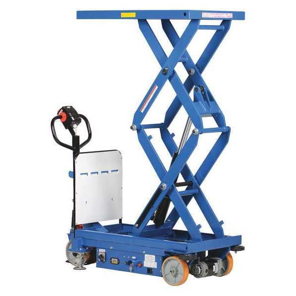 Hydraulic Double Scissor Cart, 1500 lb. Cap, 40