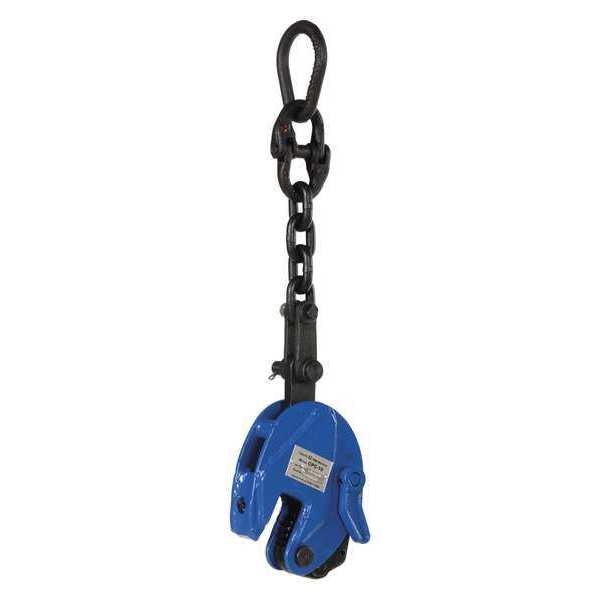 Vertical Plate Clamp With Chain, 1000 lb.