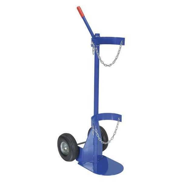 Blue Economy Portable Cylinder Lifter 500lb Capacity Pneumatic Wheel