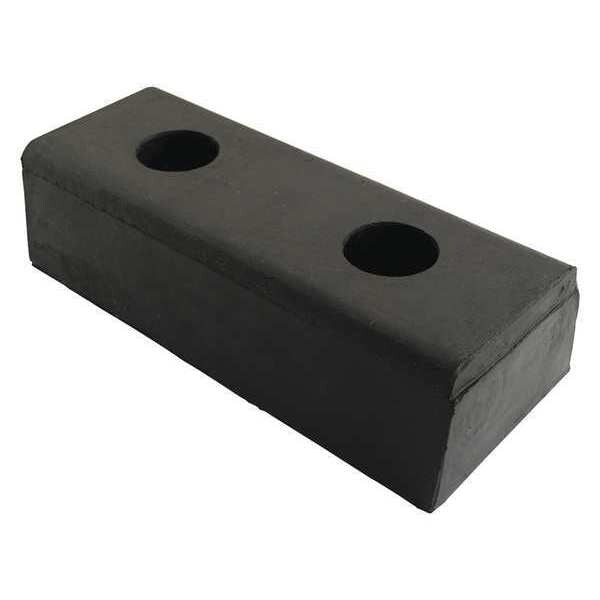 Black Hardened Molded Rubber Bumper 10 In 4 piece