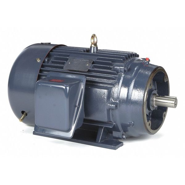 3-Phase General Purpose Motor, 25 HP, 284TSC Frame, 230/460V AC Voltage, 3,555 Nameplate RPM
