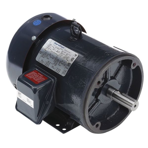 3-Phase General Purpose Motor, 3 HP, 182TC Frame, 230/460V AC Voltage, 3,530 Nameplate RPM