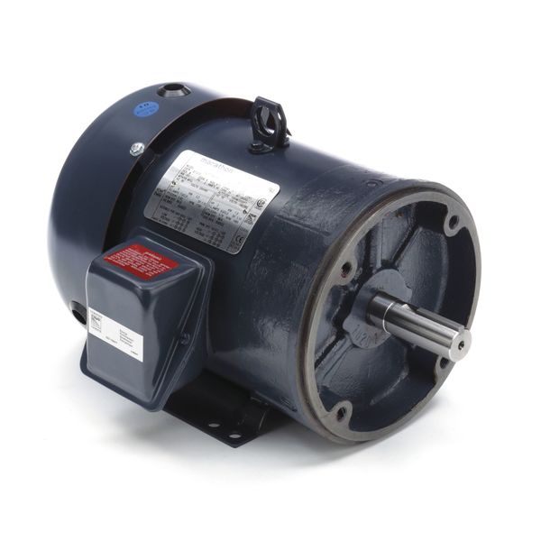 3-Phase General Purpose Motor, 3 HP, 182TC Frame, 230/460V AC Voltage, 1,762 Nameplate RPM