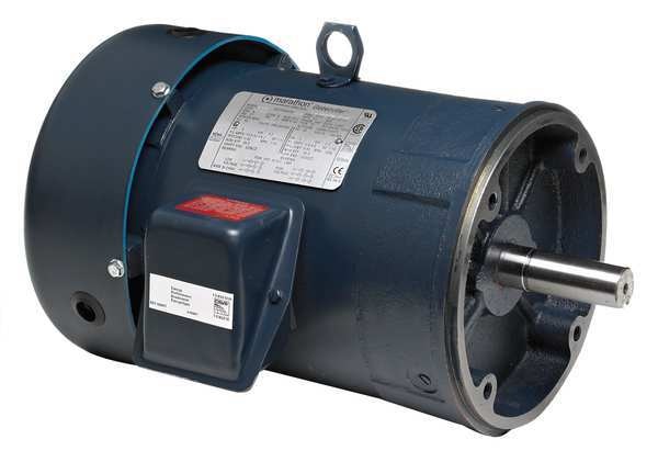 3-Phase General Purpose Motor, 10 HP, 215TC Frame, 230/460V AC Voltage, 3,518 Nameplate RPM