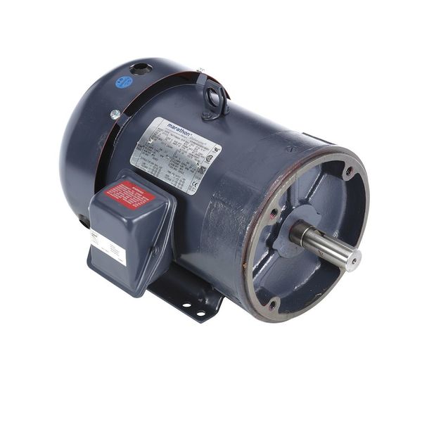 3-Phase General Purpose Motor, 5 HP, 184TC Frame, 230/460V AC Voltage, 1,765 Nameplate RPM