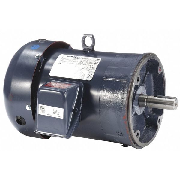 3-Phase General Purpose Motor, 5 HP, 184TC Frame, 230/460V AC Voltage, 1,765 Nameplate RPM