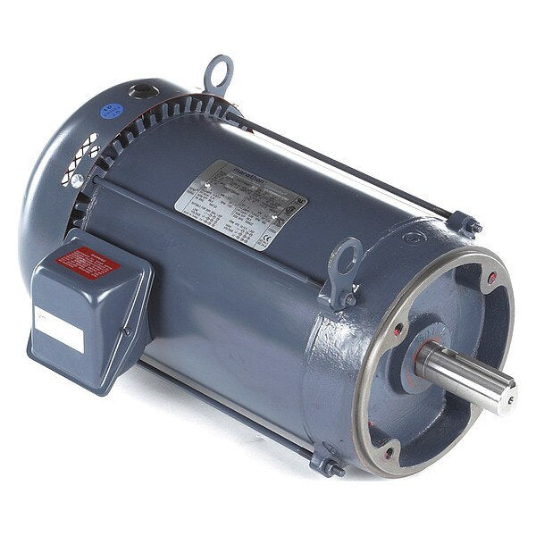 3-Phase General Purpose Motor, 5 HP, 215TC Frame, 230/460V AC Voltage, 1,180 Nameplate RPM