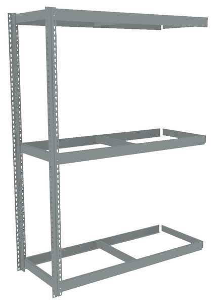 Boltless Shelving, Add-On, 72x18, 3 Shelf
